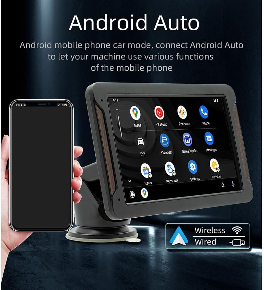 Smart CarPlayer 7" – Autoradio Portatile con CarPlay e Android Auto