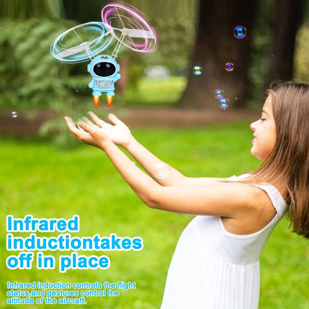 Mini Drone Astronauta Volante Smart - Sensore a Infrarossi, Luci LED e Ricarica USB
