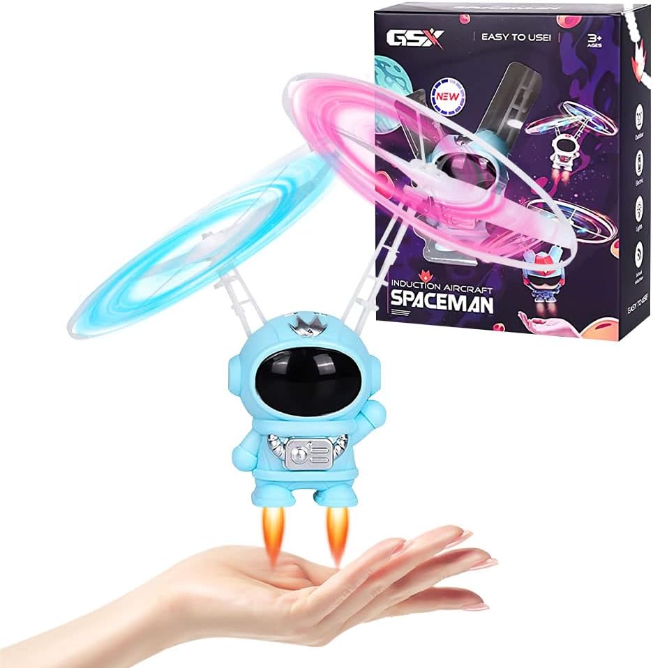 Mini Drone Astronauta Volante Smart - Sensore a Infrarossi, Luci LED e Ricarica USB