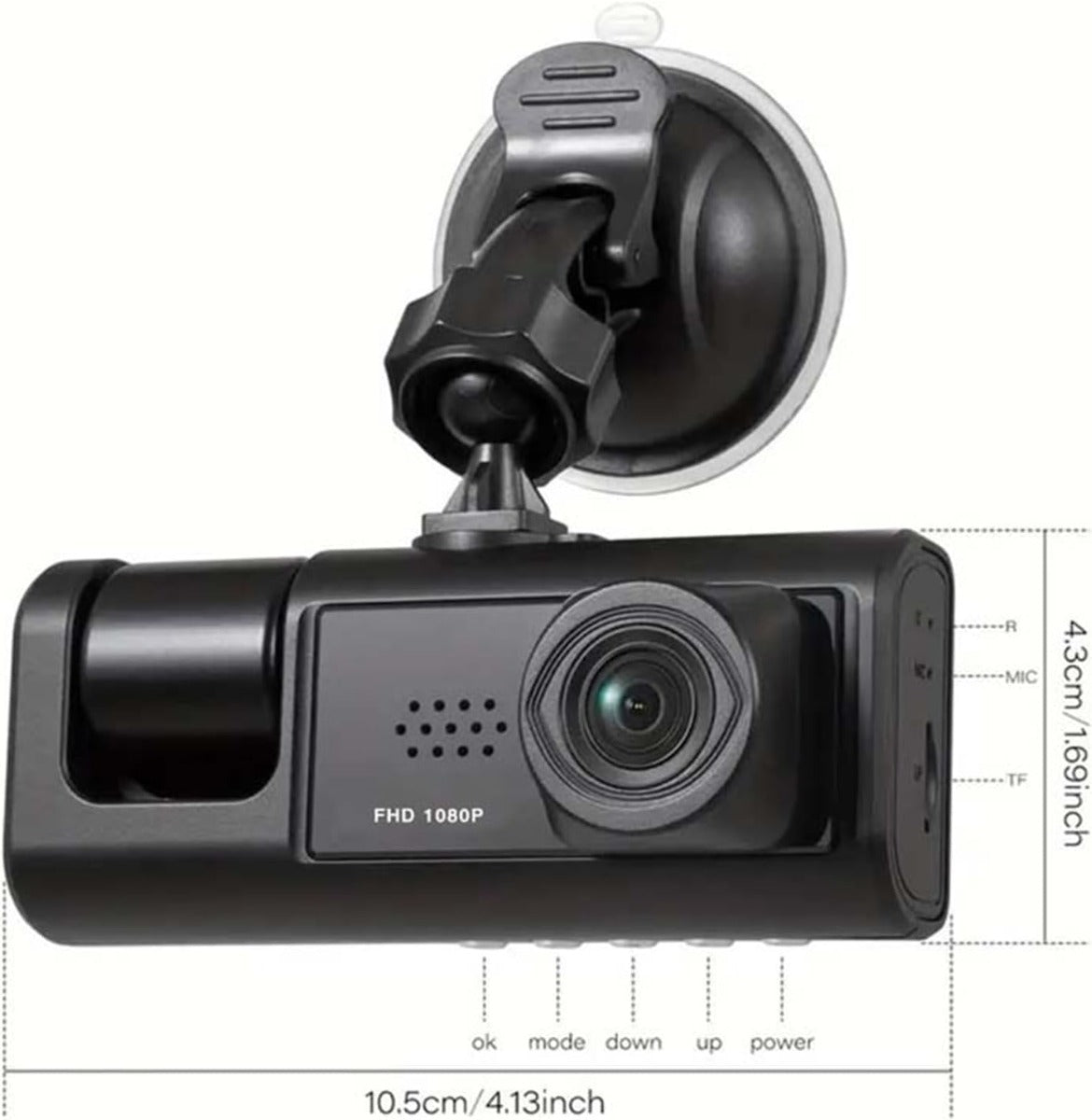 Dash Cam Pro 1080P – Telecamera Auto a Triplo Obiettivo
