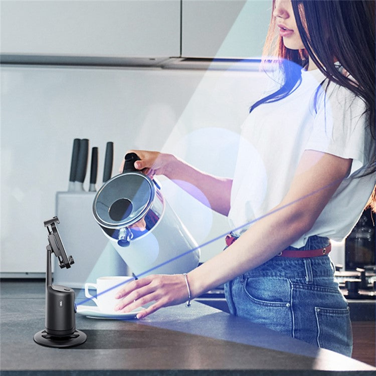 Supporto Smartphone Smart P01 - Rotazione 360° con Tracciamento Facciale AI