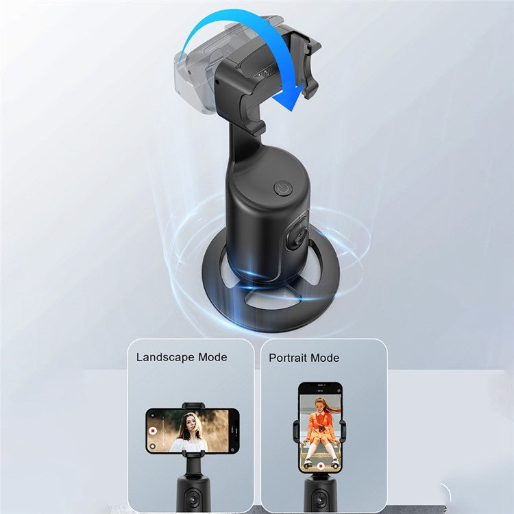 Supporto Smartphone Smart P01 - Rotazione 360° con Tracciamento Facciale AI