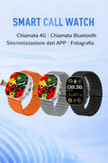 Smartwatch Phone 4G Ultra - Con Slot SIM, Chiamate Autonome, Fotocamera e Touchscreen