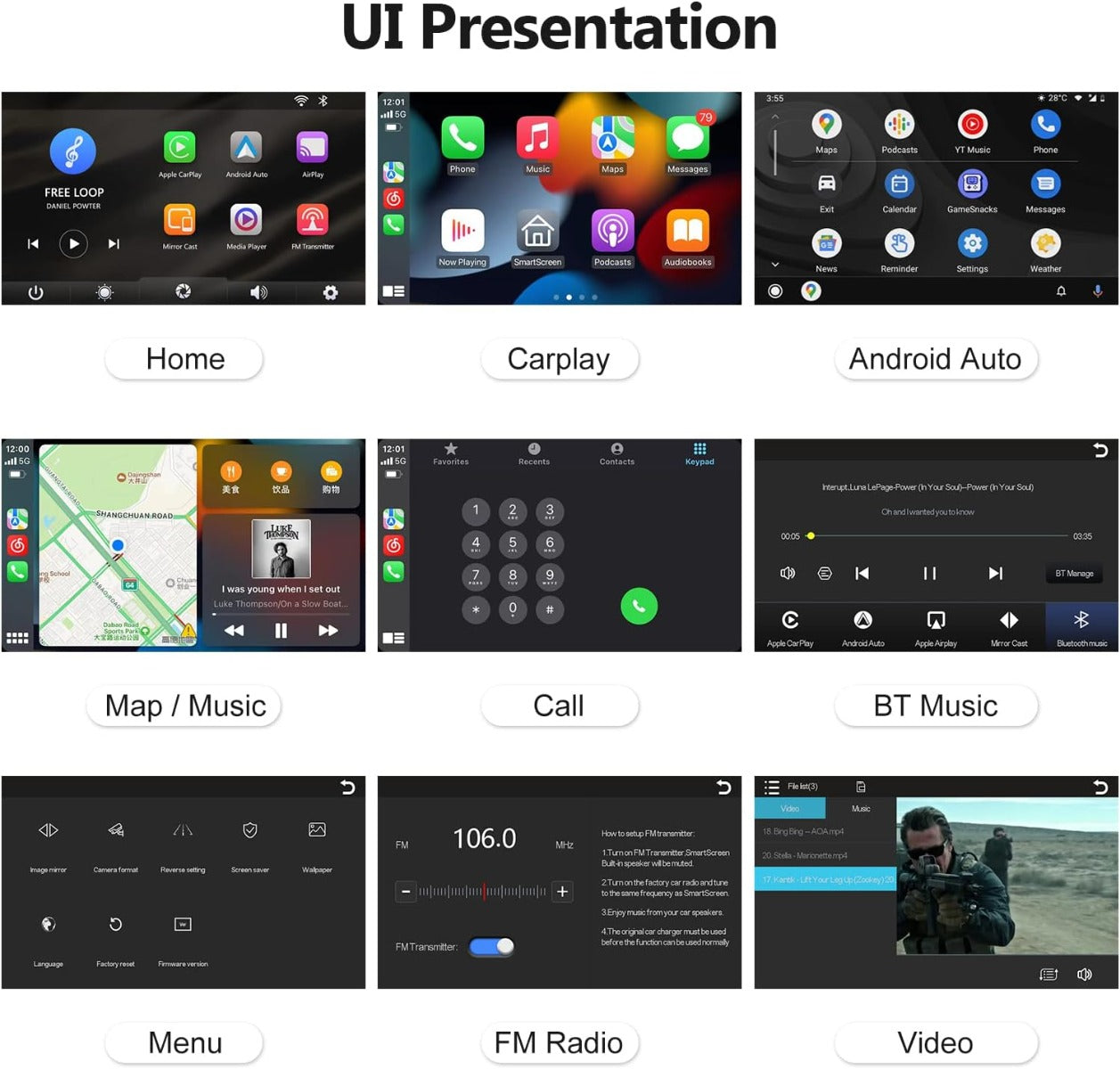 Smart CarPlayer 7" – Autoradio Portatile con CarPlay e Android Auto