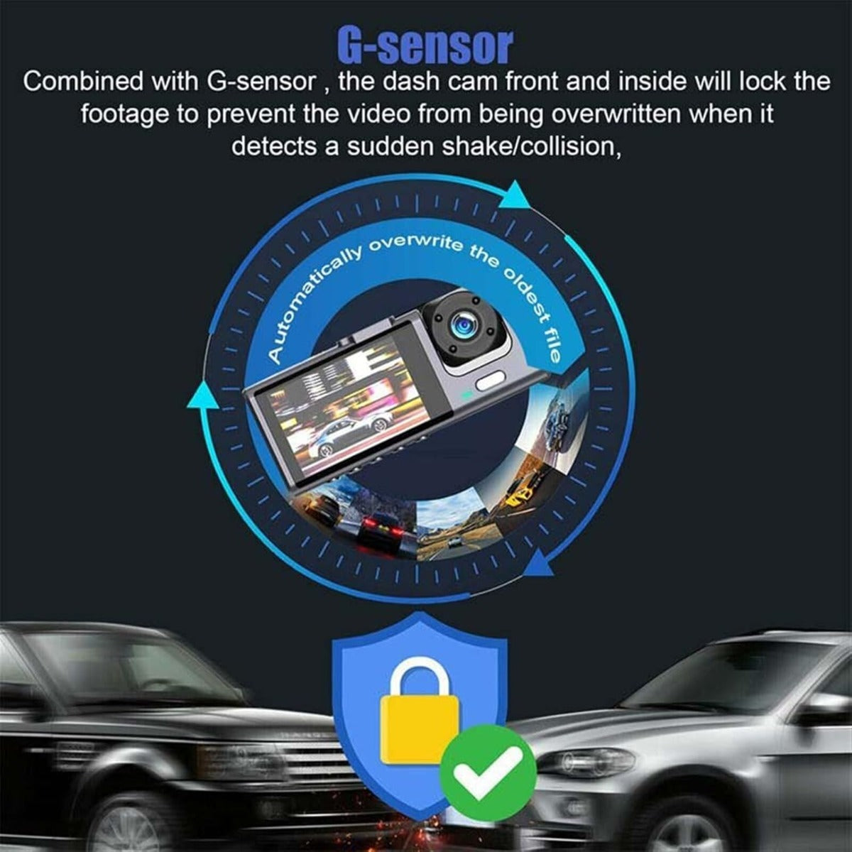 Dash Cam Pro 1080P – Telecamera Auto a Triplo Obiettivo