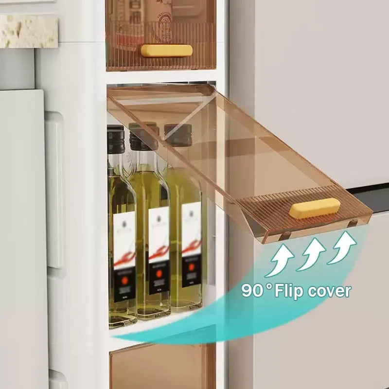 Armadio Salvaspazio Modulare con Ruote da 3, 4 o 5 Cassetti – Mobiletto Organizzatore Multiuso per Casa, Bagno, Cucina, Camera e Ufficio