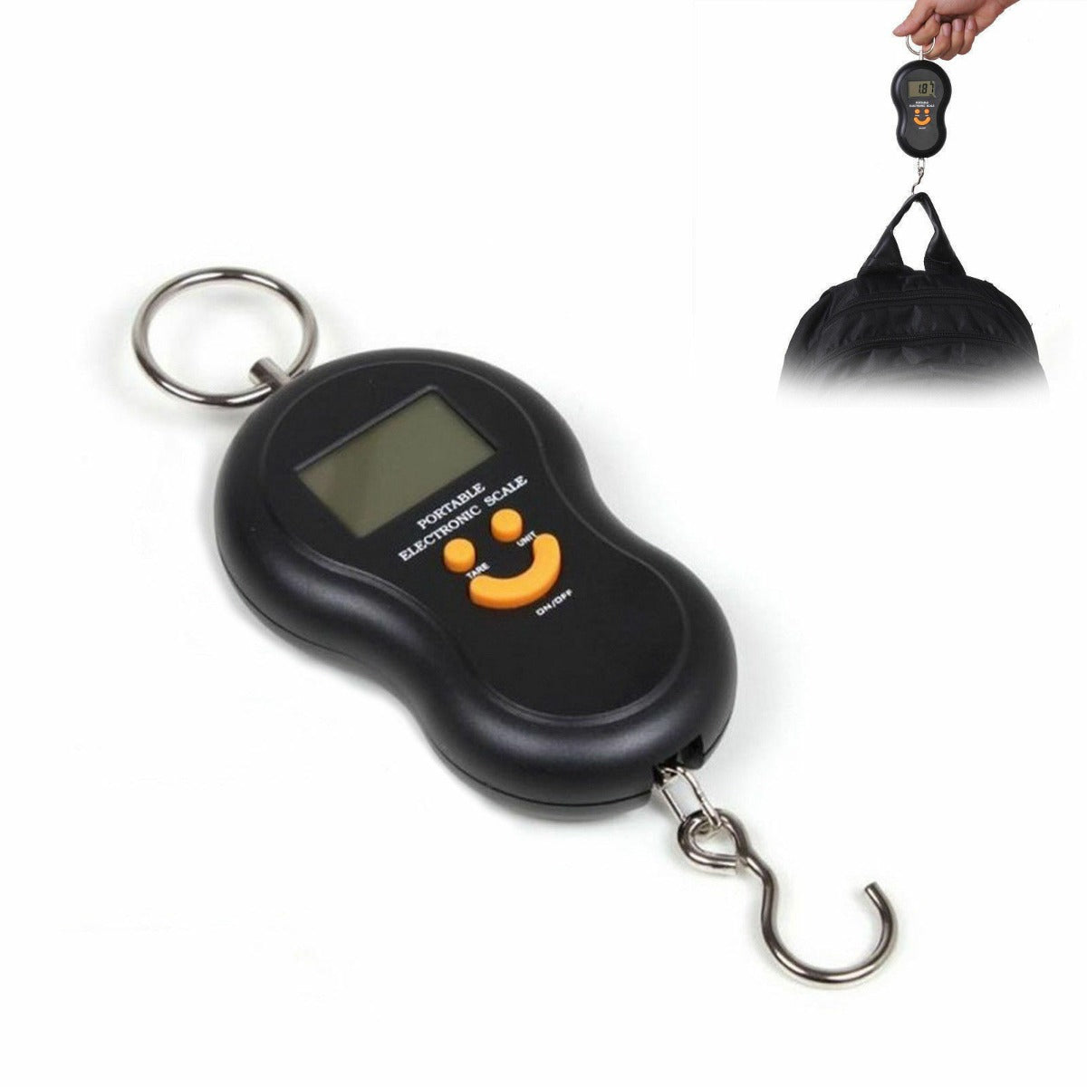 Bilancia Digitale Portatile a Gancio - Pesaliquidi e Valigie fino a 40 kg (Batterie Incluse)