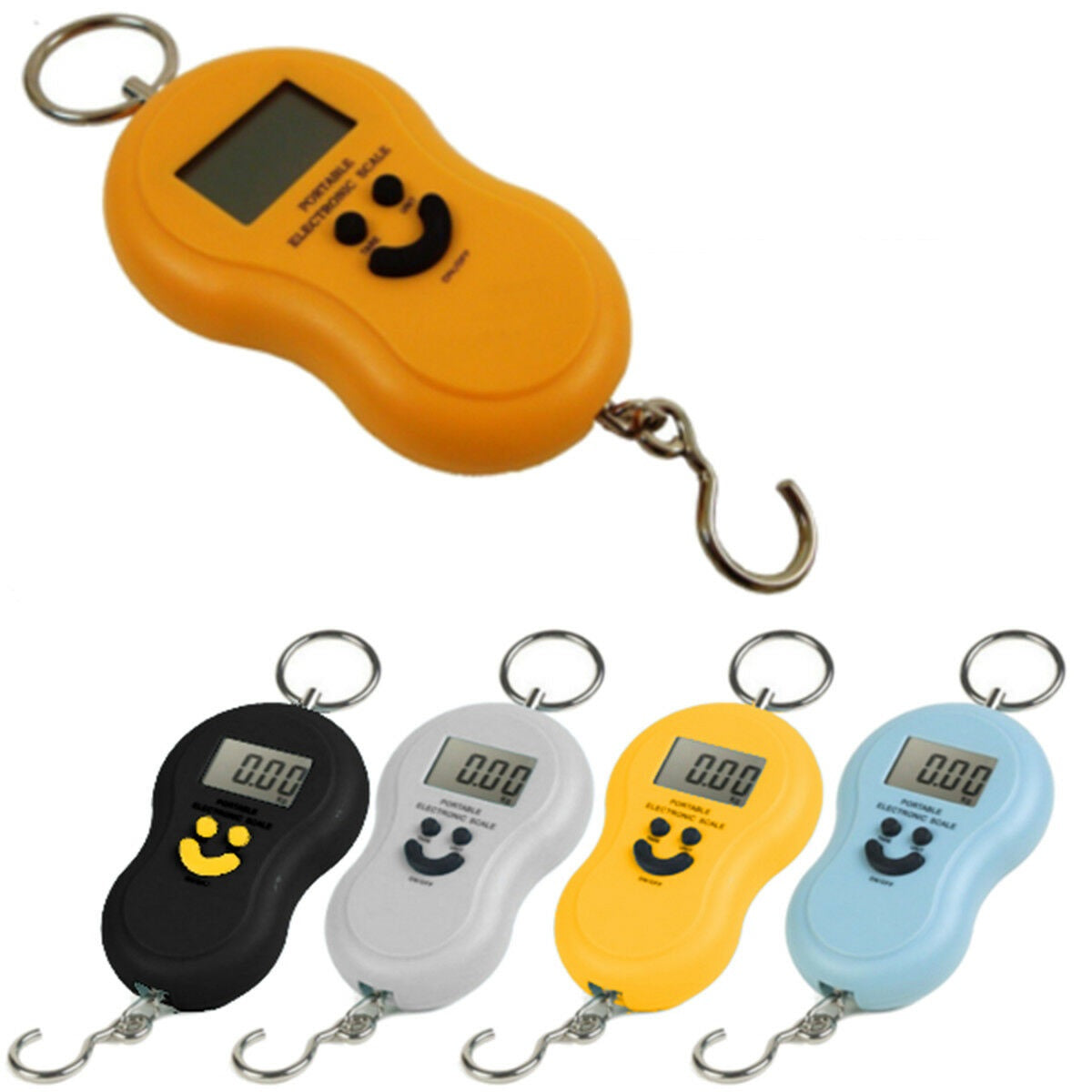 Bilancia Digitale Portatile a Gancio - Pesaliquidi e Valigie fino a 40 kg (Batterie Incluse)