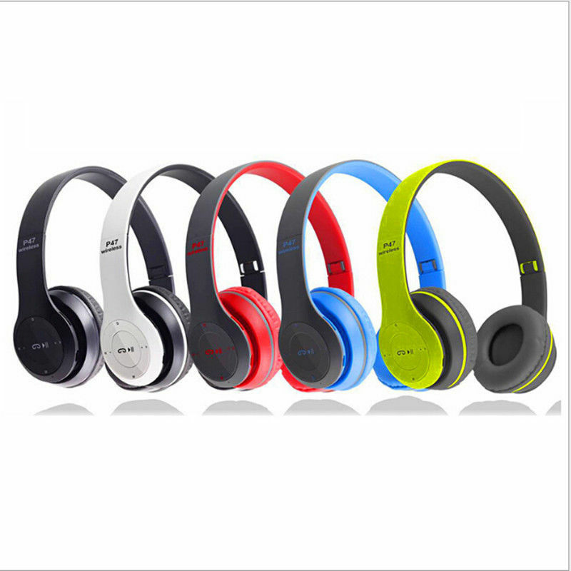 Cuffie Wireless Bluetooth P47 - Design Pieghevole, Audio Stereo e Funzione Cablata