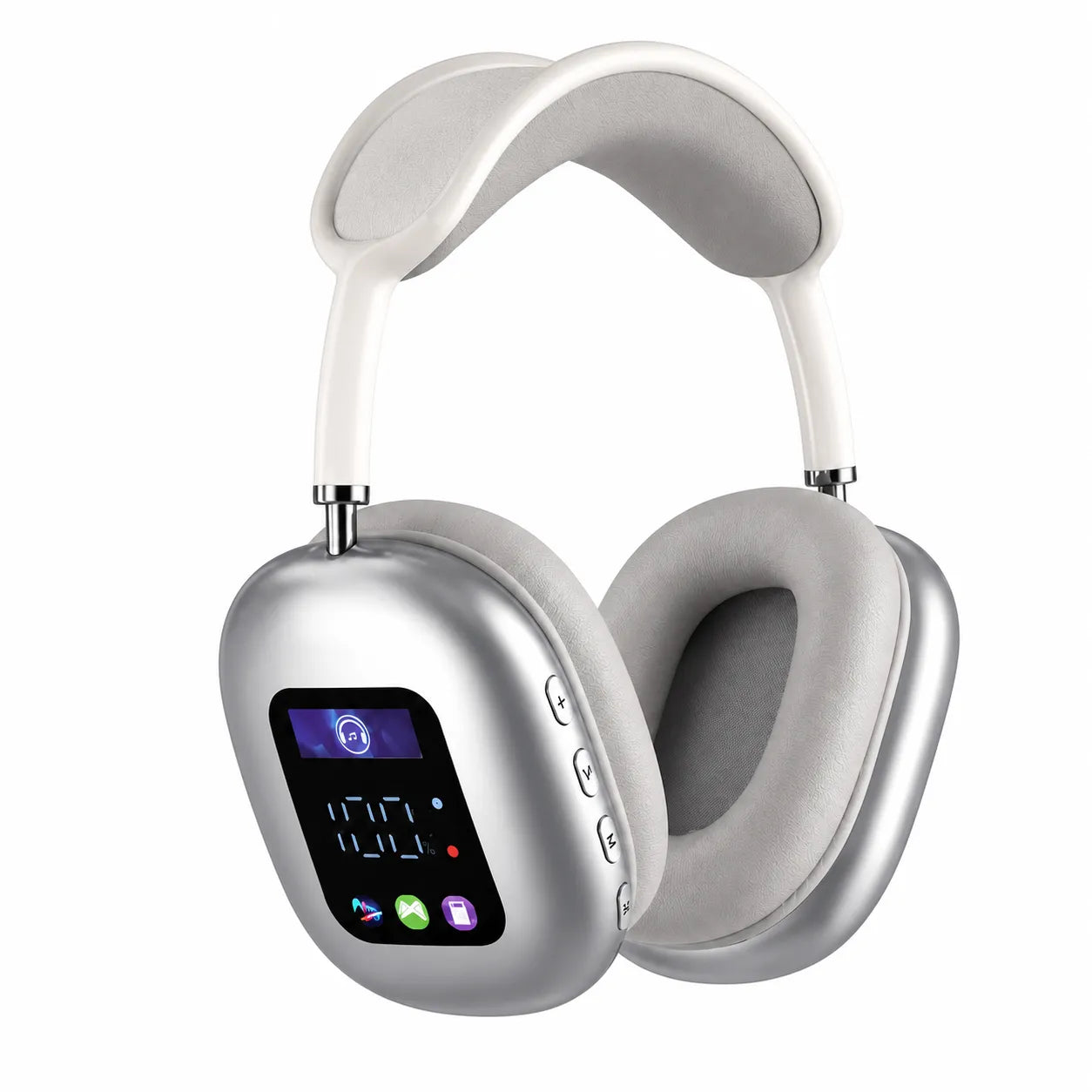 Cuffie Bluetooth Wireless 5.4 con Display Integrato – Audio Hi-Fi Stereo, Bluetooth 5.4, Microfono, Over-Ear