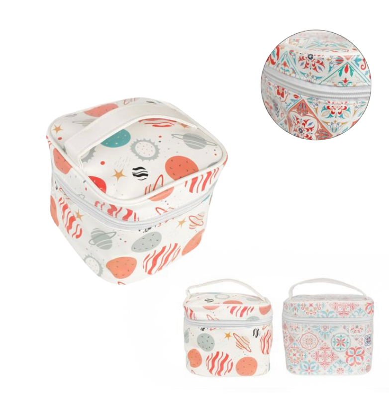 Pochette da Viaggio a Cubo "Galaxy Planets" - Organizer Cosmetici Impermeabile