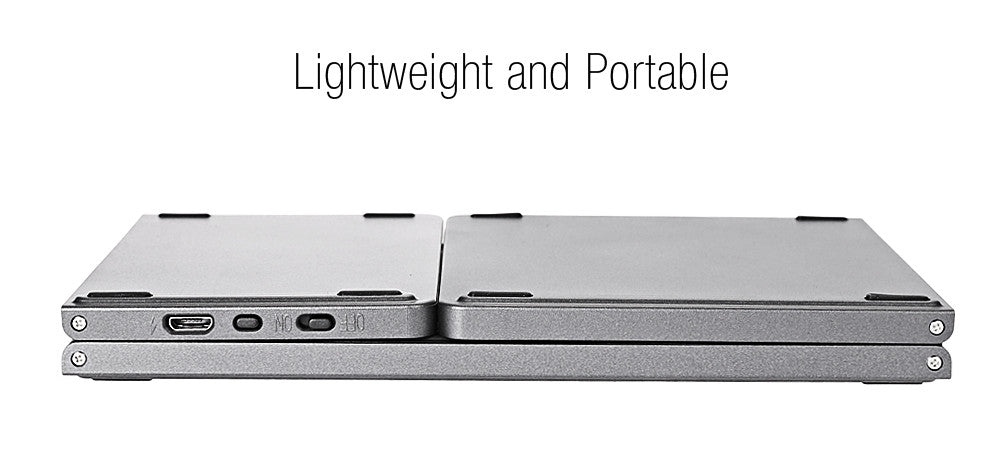 Mini Tastiera Pieghevole Wireless Bluetooth - Con Touchpad Integrato, Ultra Sottile e Portatile