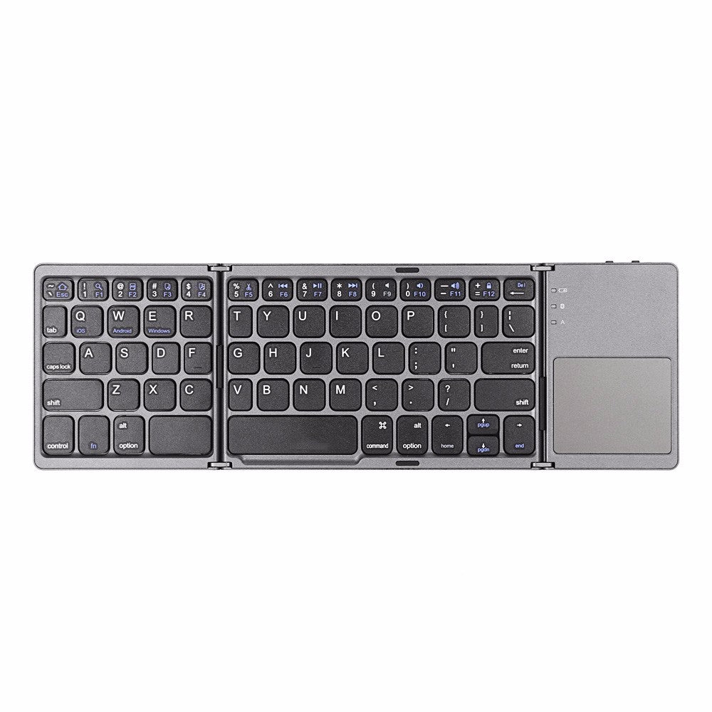 Mini Tastiera Pieghevole Wireless Bluetooth - Con Touchpad Integrato, Ultra Sottile e Portatile