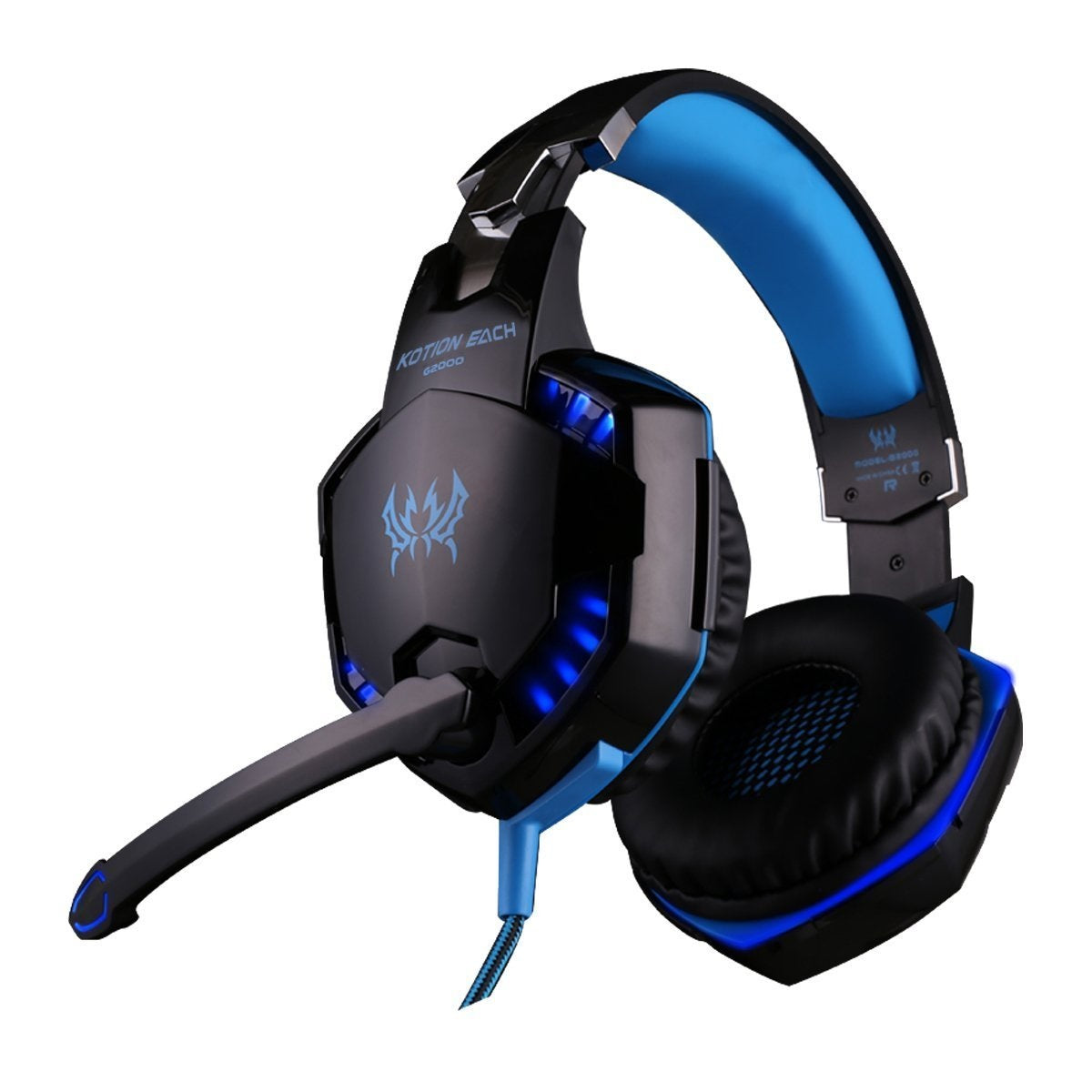 Cuffie Gaming Professionali Kotion Each G2000 - Driver 50mm, Luci LED e Adattatore Console
