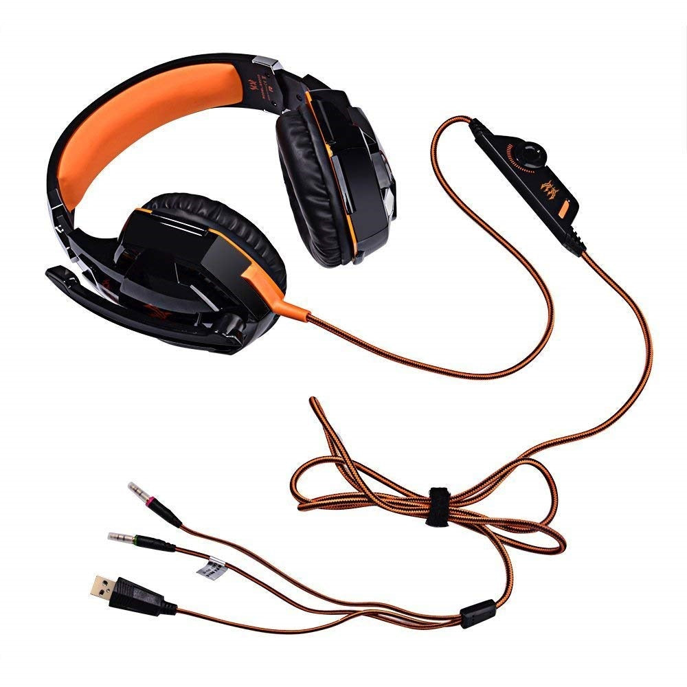 Cuffie Gaming Professionali Kotion Each G2000 - Driver 50mm, Luci LED e Adattatore Console