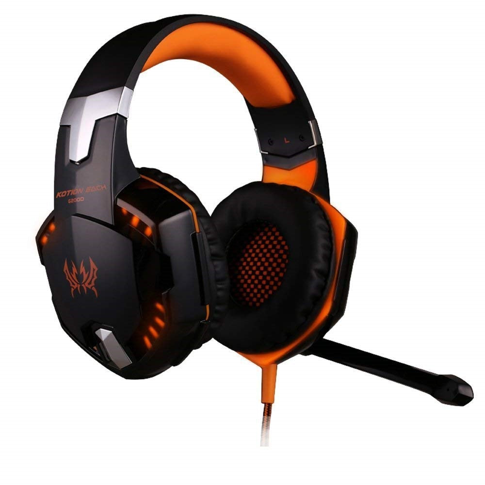 Cuffie Gaming Professionali Kotion Each G2000 - Driver 50mm, Luci LED e Adattatore Console