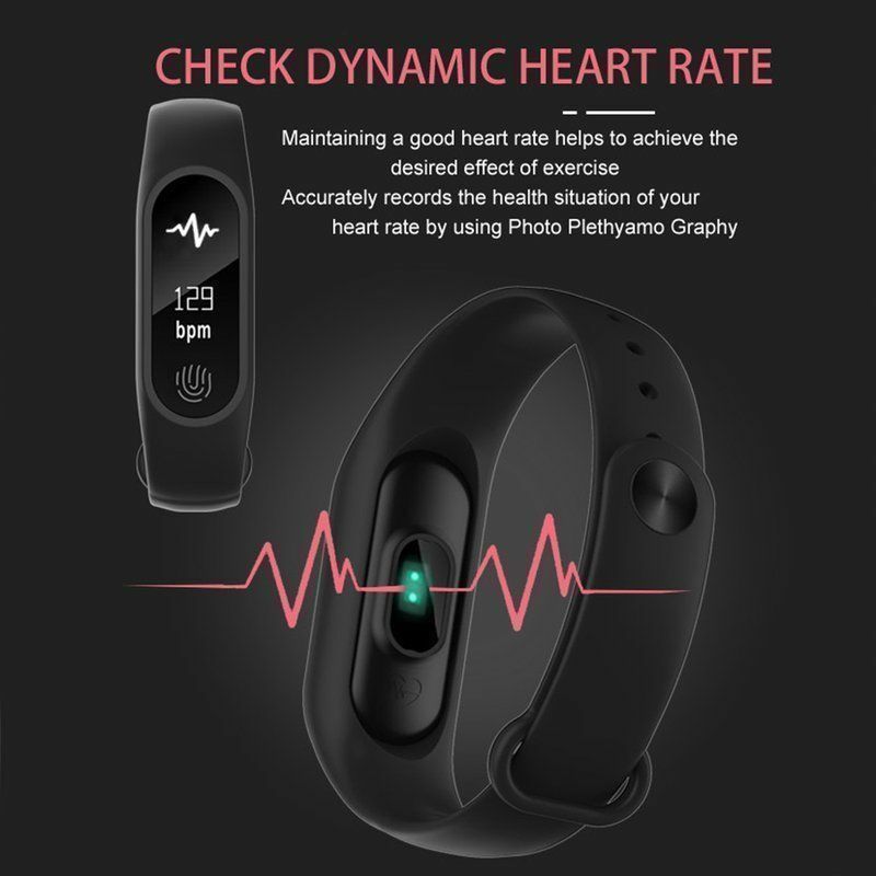 Smartband Fitness Tracker S02 - Cardiofrequenzimetro, Contapassi e Monitor del Sonno IP67