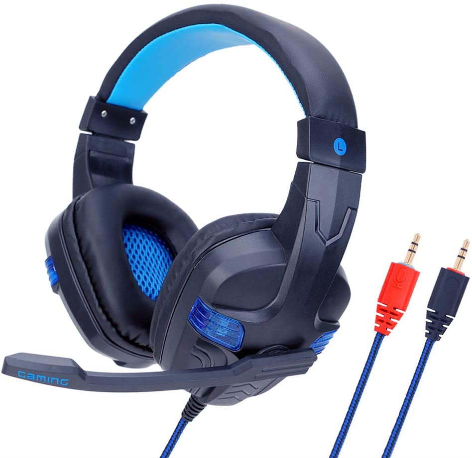 Cuffie Gaming Cablate Soyto SY860MV - Microfono con Riduzione Rumore, Luci LED e Jack 3.5mm