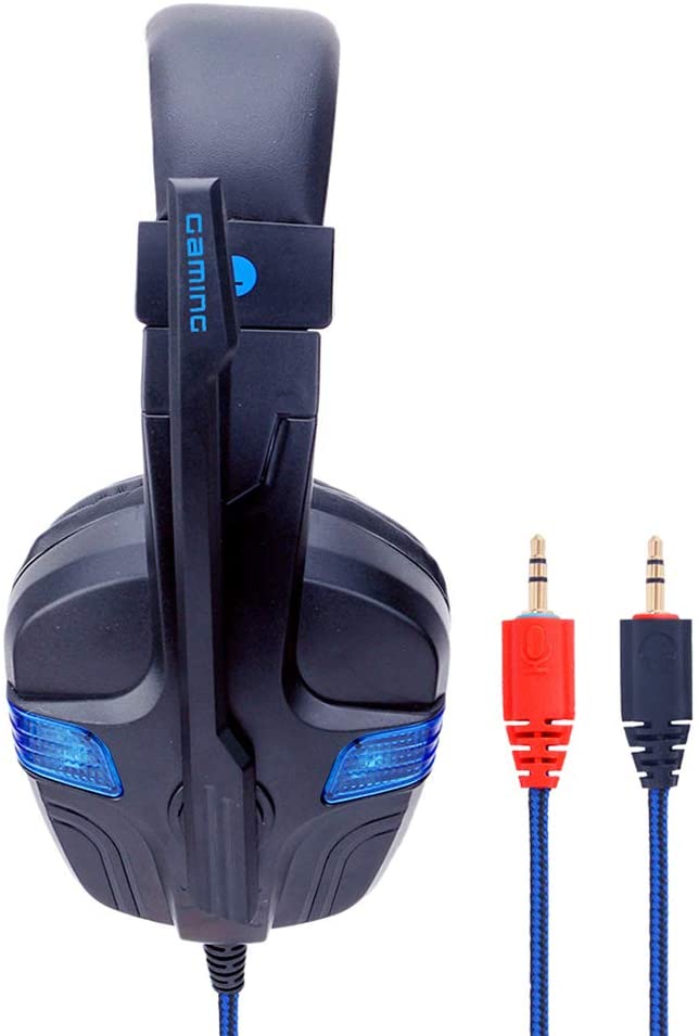 Cuffie Gaming Cablate Soyto SY860MV - Microfono con Riduzione Rumore, Luci LED e Jack 3.5mm
