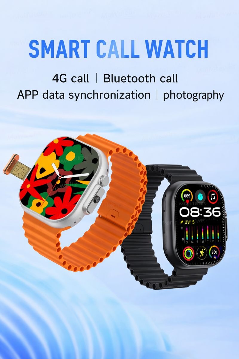 Smartwatch Phone 4G Ultra - Con Slot SIM, Chiamate Autonome, Fotocamera e Touchscreen